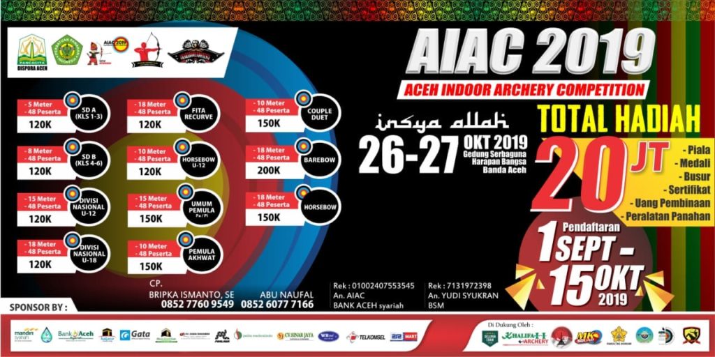 MAC Mengadakan Aceh Indoor Archery Competition 2019